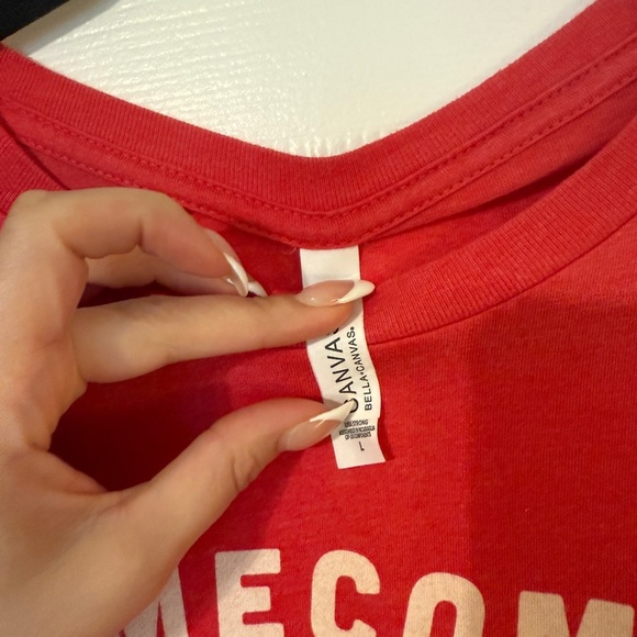 Gildan Red Alpha Chi Omega Homecoming Graphic T-Shirt - Picture 3 of 5